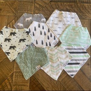 Copper Pearl baby bandana bibs